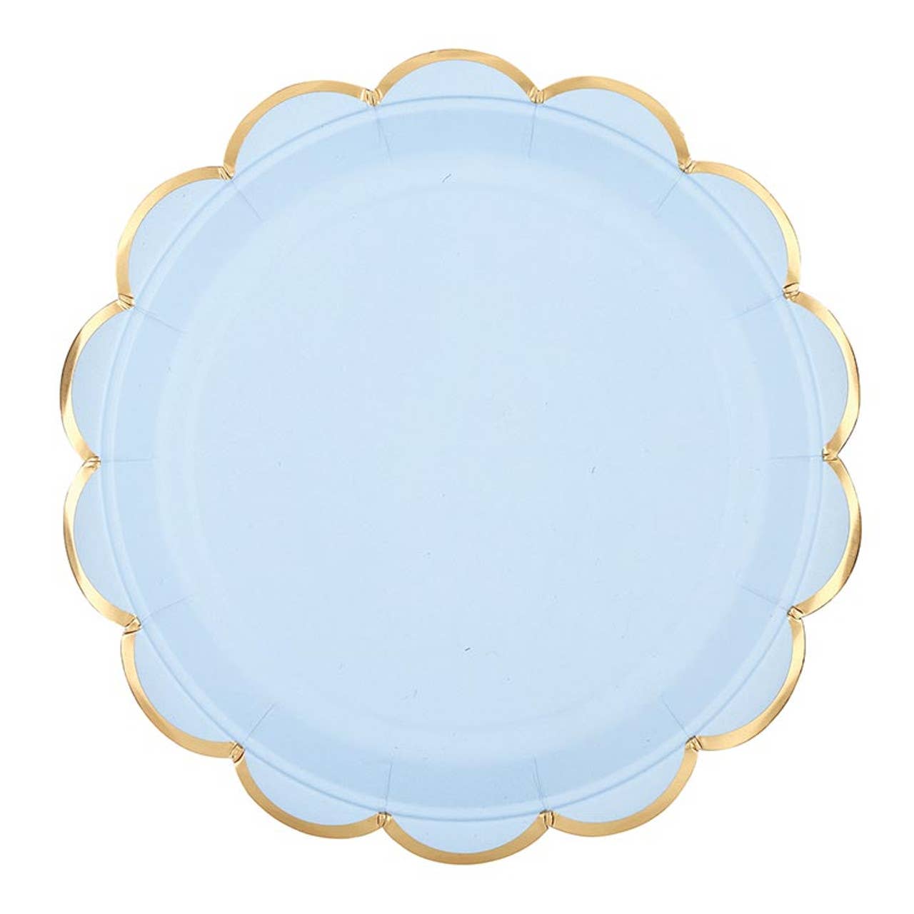 Slant Collections by Creative Brands - Wholesale Disposable Plate - Foil Round Scalloped Paper Plates - Confetti Colors - 8ct1