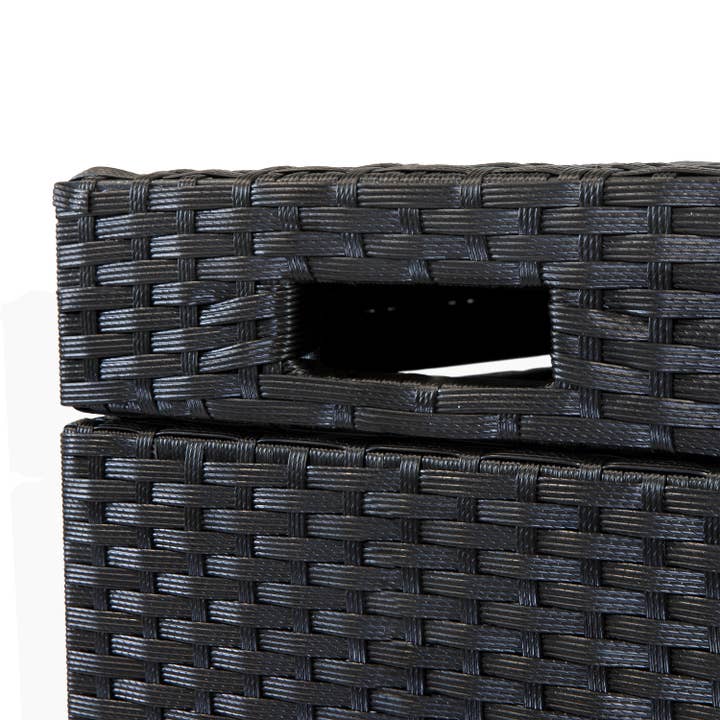 Sunnydaze Decor - Wholesale Trashcan/Trash Bin - Wicker Outdoor Trash Cans - Set of 2 - 26 Gal. and 15 Gal.9