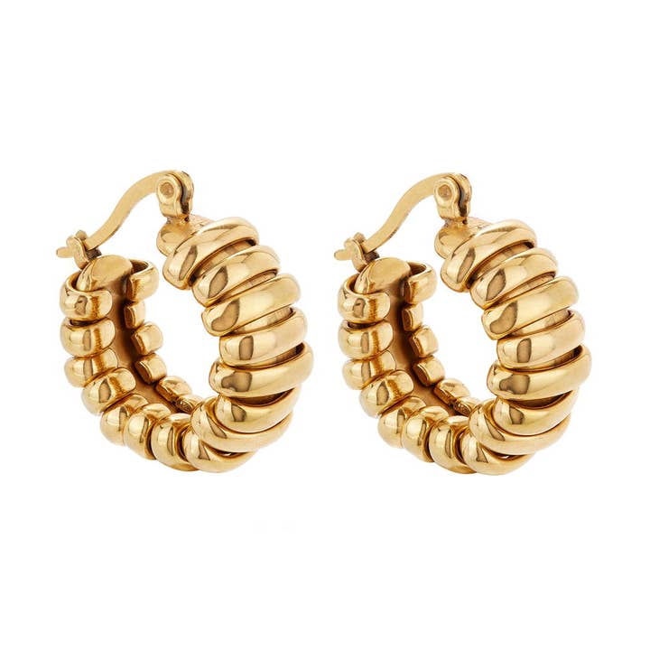 Looped Gold Hoops for wholesale by Ballinger
