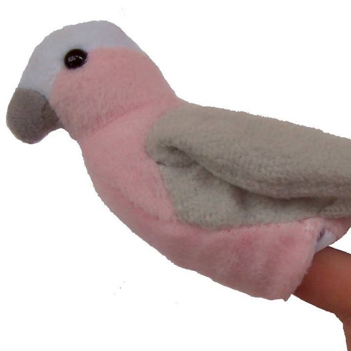 Galah Finger Puppet (pack of 6) for wholesale by Science and Nature