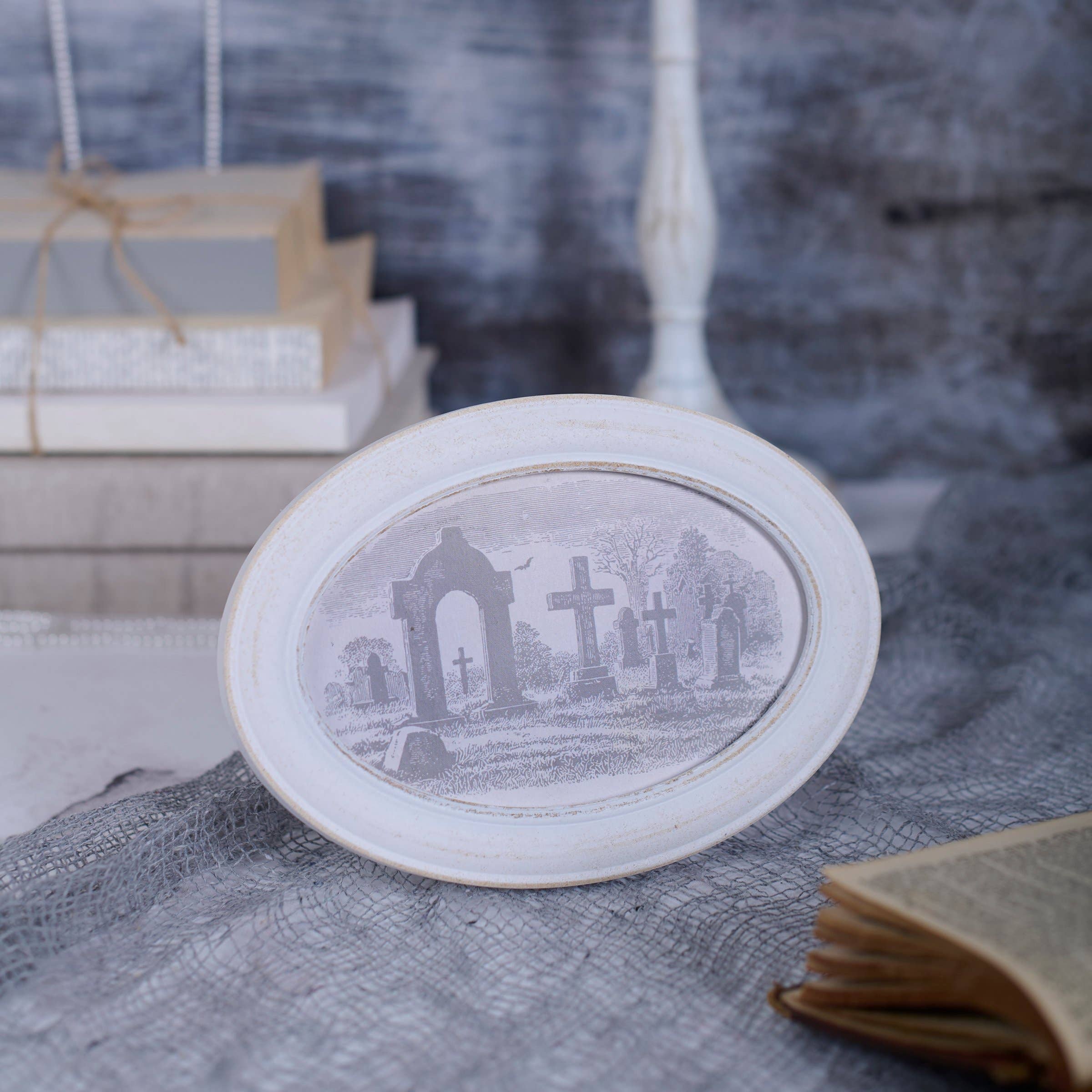 Primitives by Kathy - Wholesale Wall Art Set - Graveyard Framed Art2