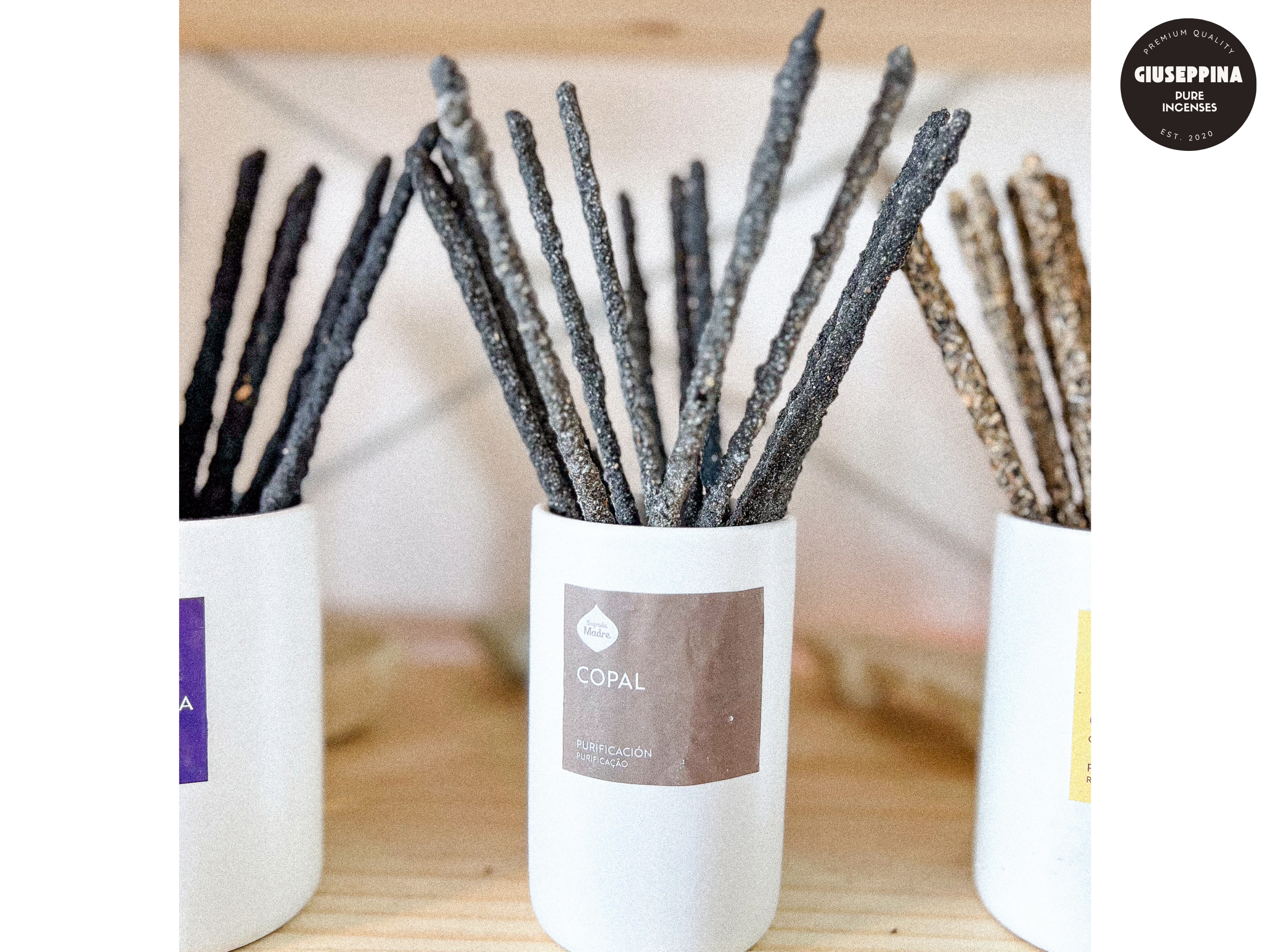 Giuseppina Shop - Vente Encens - Lot de 20 encens lavande – bâtons épais naturels faits main3