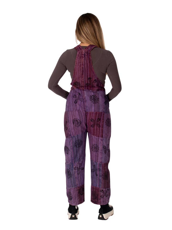 Kimago Look - Wholesale Overalls - Women's - Purple boho monkey unisex alternative clothing | Kimago5