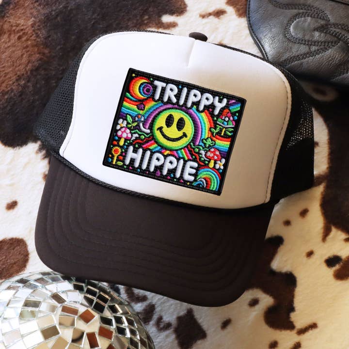 Simple Tymes - Wholesale Sublimation Transfer - Trippy Hippy Faux Patch DTF Print