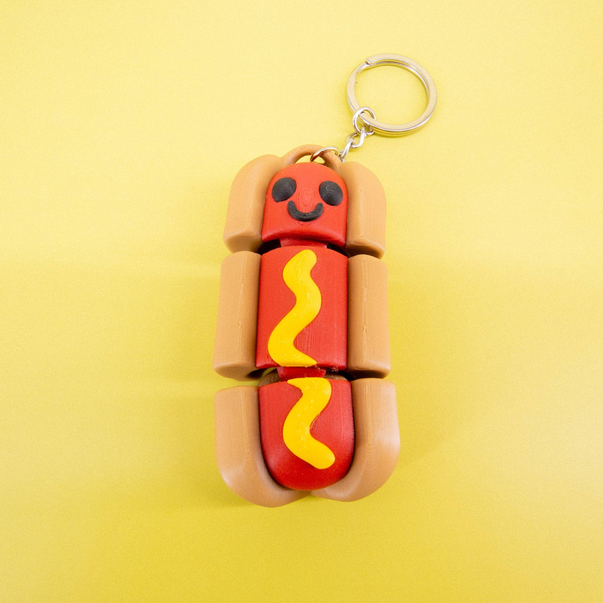 Super Fantastic - Vente Fidget/jouet anti-stress – enfant - Porte-clés Nourriture Fidget Hotdog3