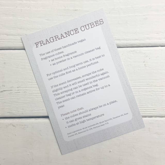 ByBazz – Großhandel Scherz-/Geschenkartikel – Thekenkarte für Duftwürfel; Preis pro Stück3