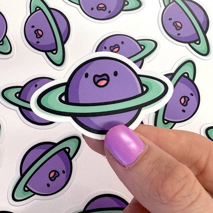 Saturn Mini Sticker for wholesale by Shop Emily M