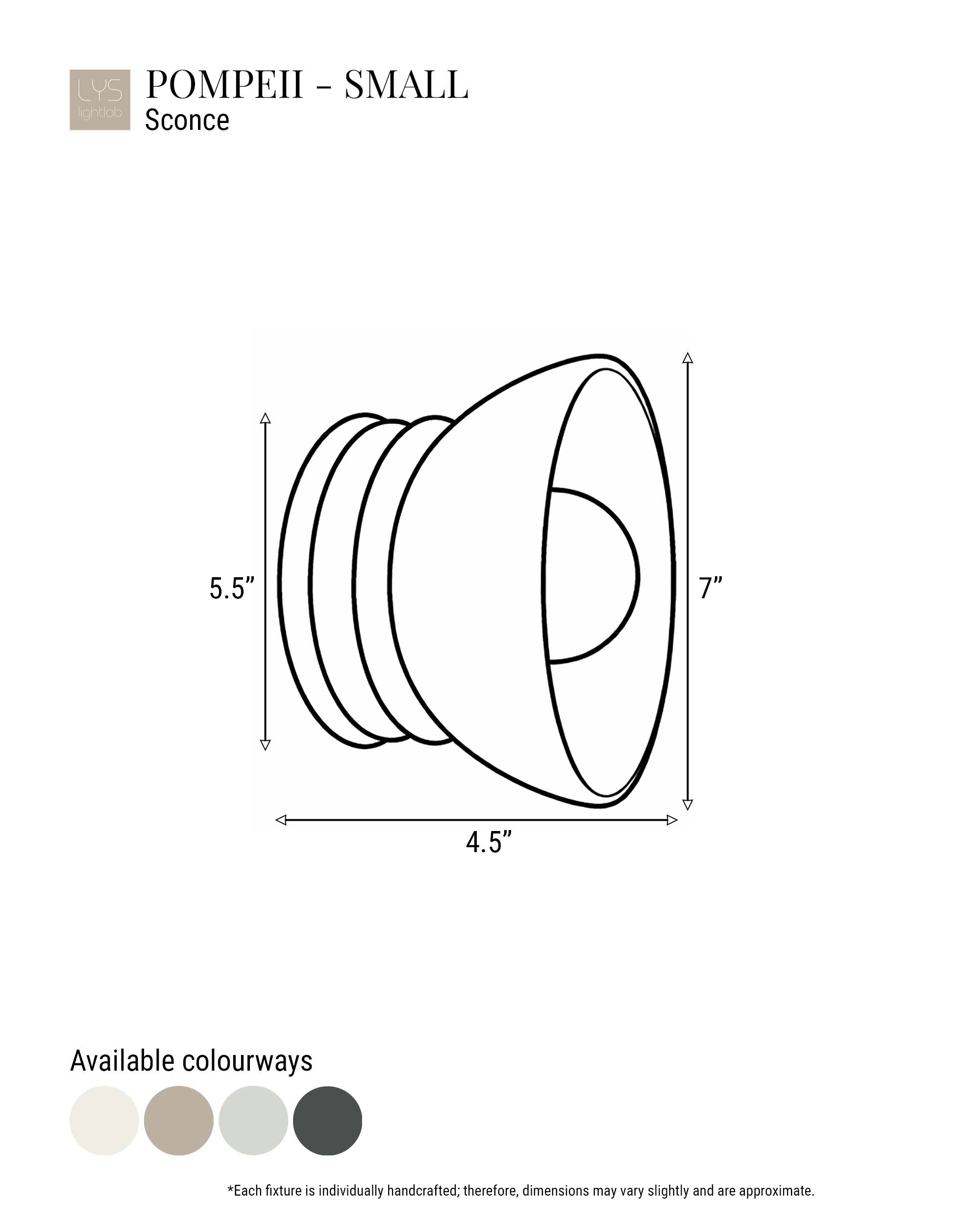 LYSlightlab - Wholesale Sconce - Pompeii Ceramic Wall Sconce | Small Minimalist Flush Mount7