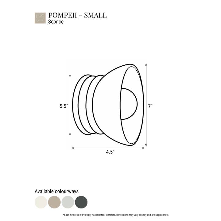 LYSlightlab - Wholesale Sconce - Pompeii Ceramic Wall Sconce | Small Minimalist Flush Mount7