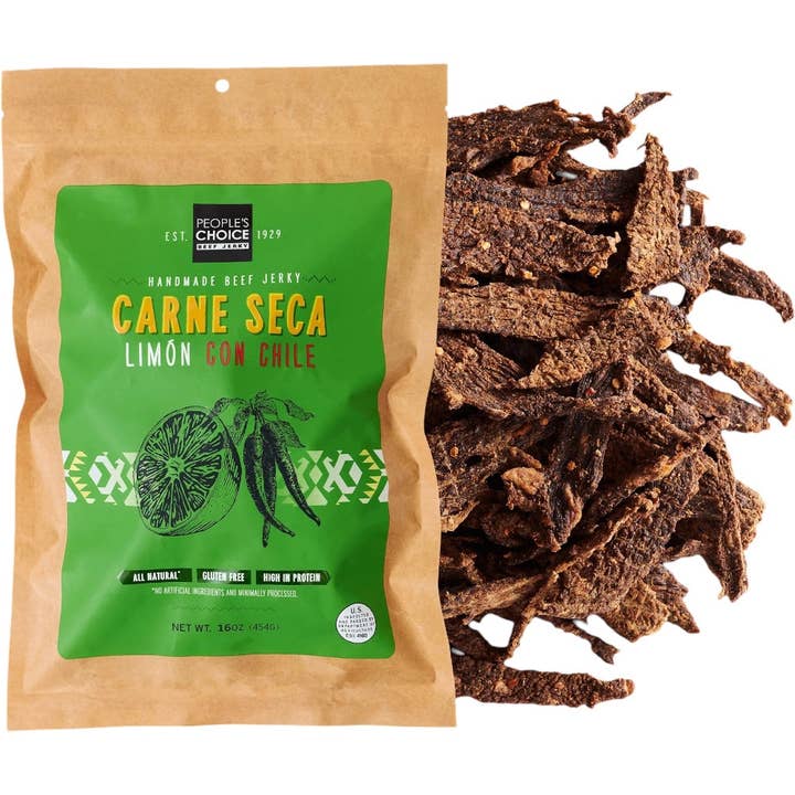 Cow Crack Wholesale - Wholesale Jerky - People's Choice Carne Seca Limon con Chile 2.5 oz