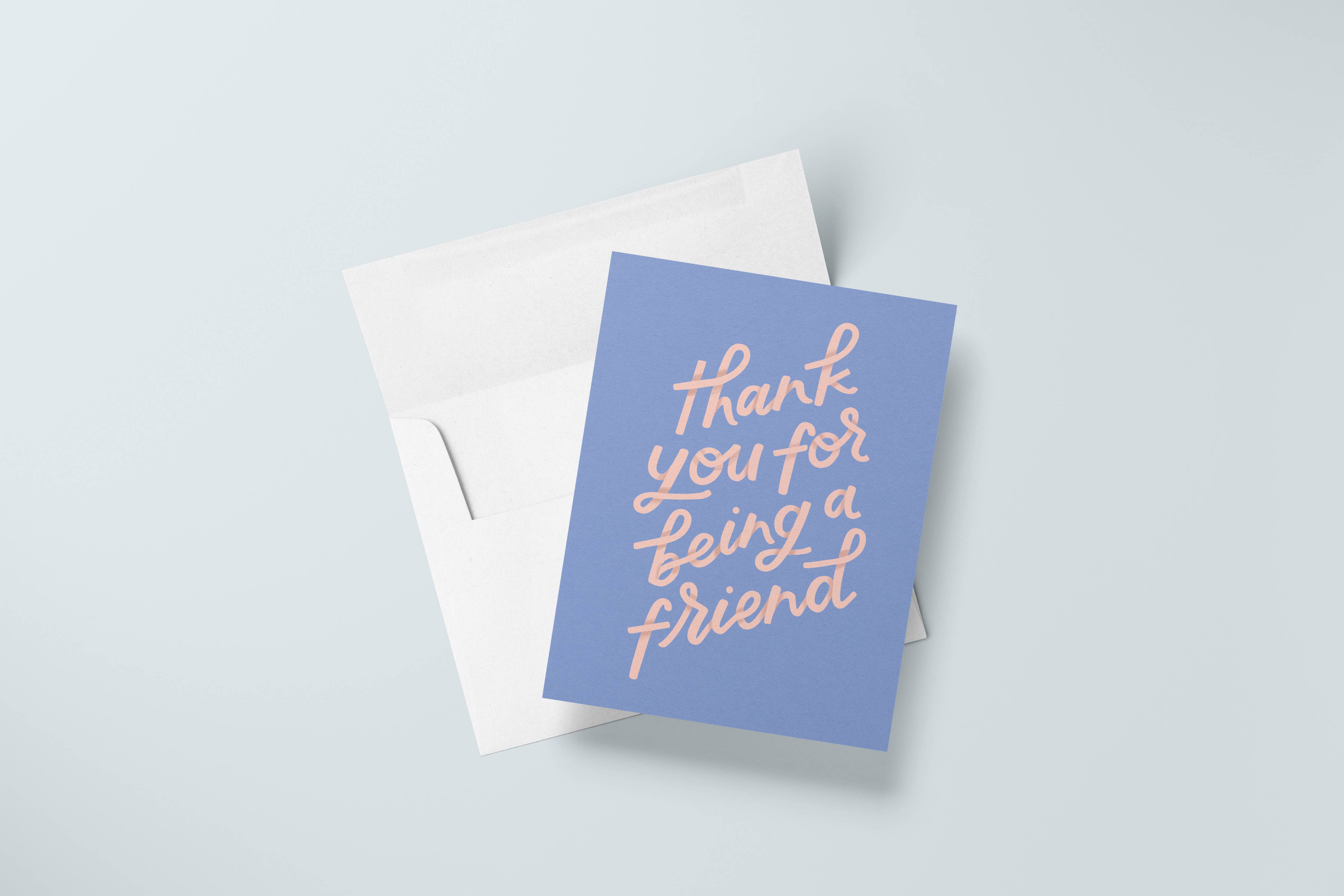 Just Follow Your Art - Wholesale Thank You Card - Being A Friend Card | Thank You Card, Millennial Pink2
