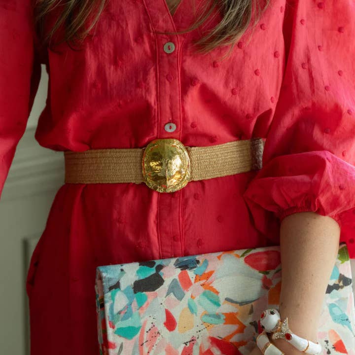 Rafia scura Cintura elastica intercambiabile in rafia scura in vendita all'ingrosso su Faire3