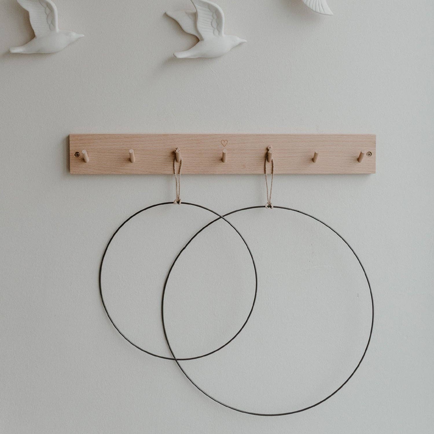 Eulenschnitt – wholesale Wreath – Metal Wreath Circle 2-Piece Set (PU = 4 Sets)3