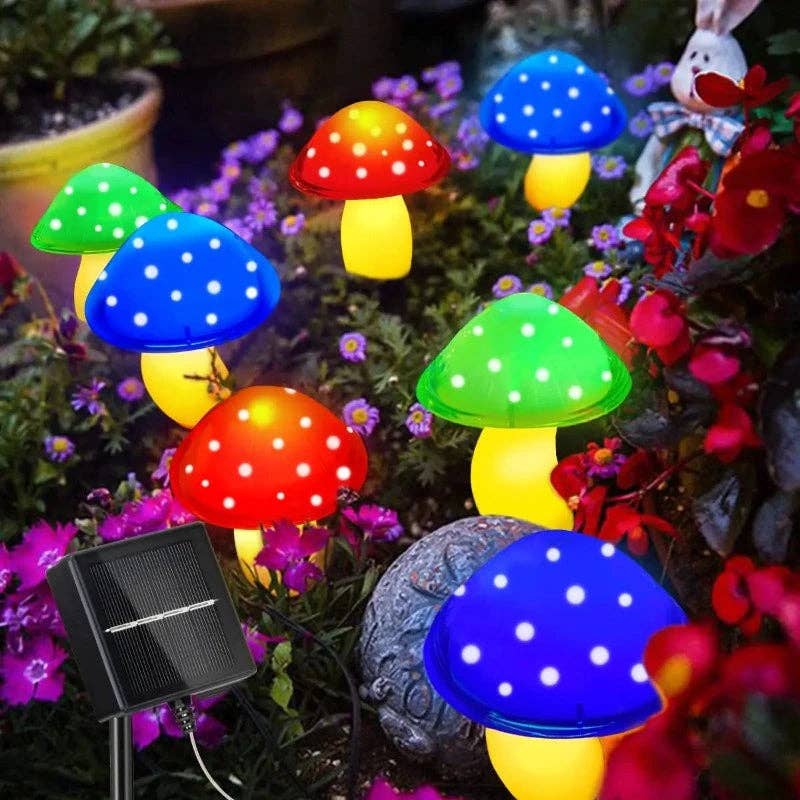 Kiyo Home – wholesale Outdoor/lawn light – Colorful Outdoor Solar Mushroom Lights | LED Outdoor Lights0