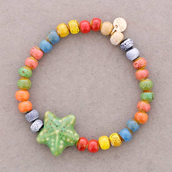 Elastisches Armband Stern Keramikperlen für den Großhandel von Sonata