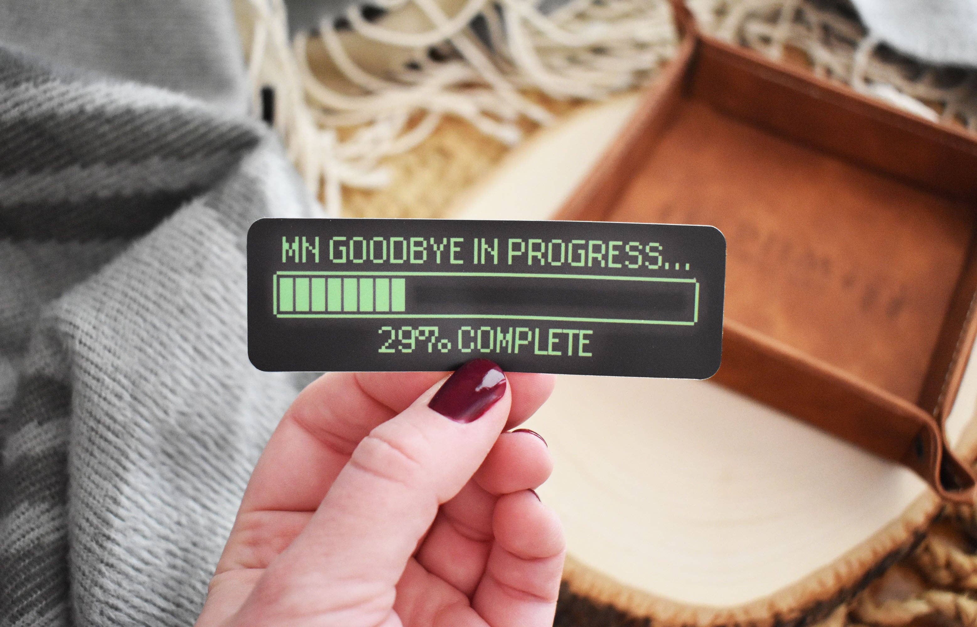 Wild North Co - Wholesale Sticker - MN Goodbye Loading Sticker