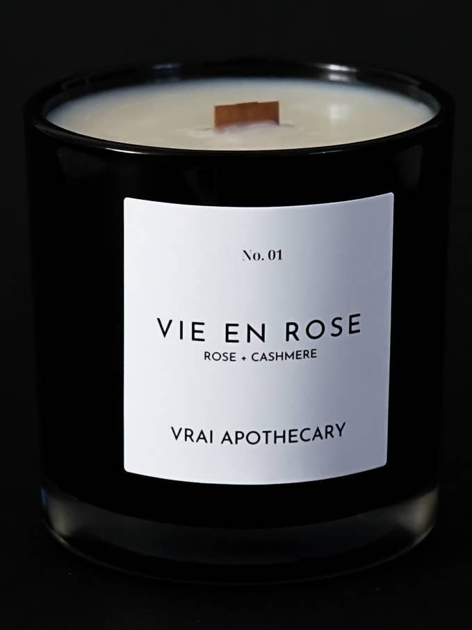 Vie en Rose stearinlys Noir Edition 227 g for engroshandel hos Vrai Apothecary