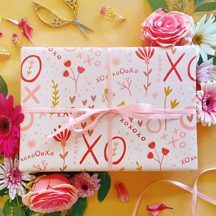 Valentijnsdag inpakpapier - rol voor 3 vellen voor wholesale door Abbie Ren Illustration