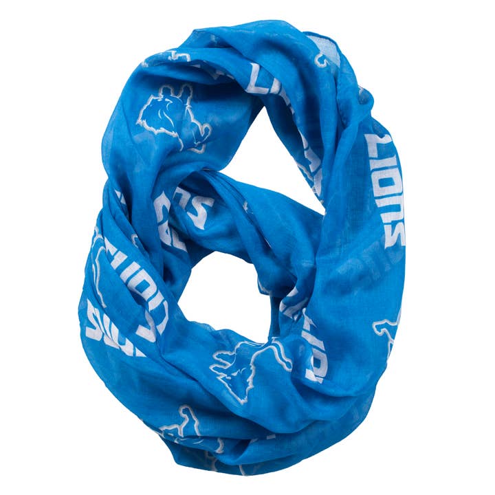 Little Earth Productions - Wholesale Scarf - Unisex - NFL Detroit Lions Sheer Infinity Scarf1