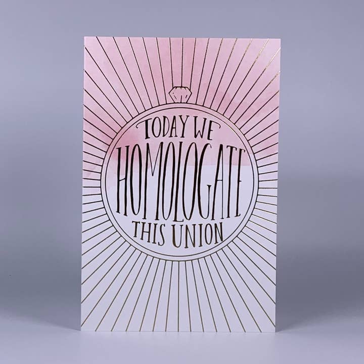 Rare Words Collection Wedding Card - HOMOLOGATE for wholesale by Pneu Paper // Lovely Why Isle