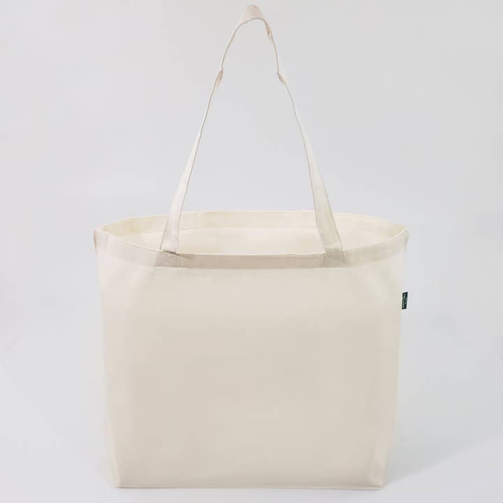 NATURAL TBF Large Organic Cotton Grocery Tote Bags - OR160 for wholesale on Faire3