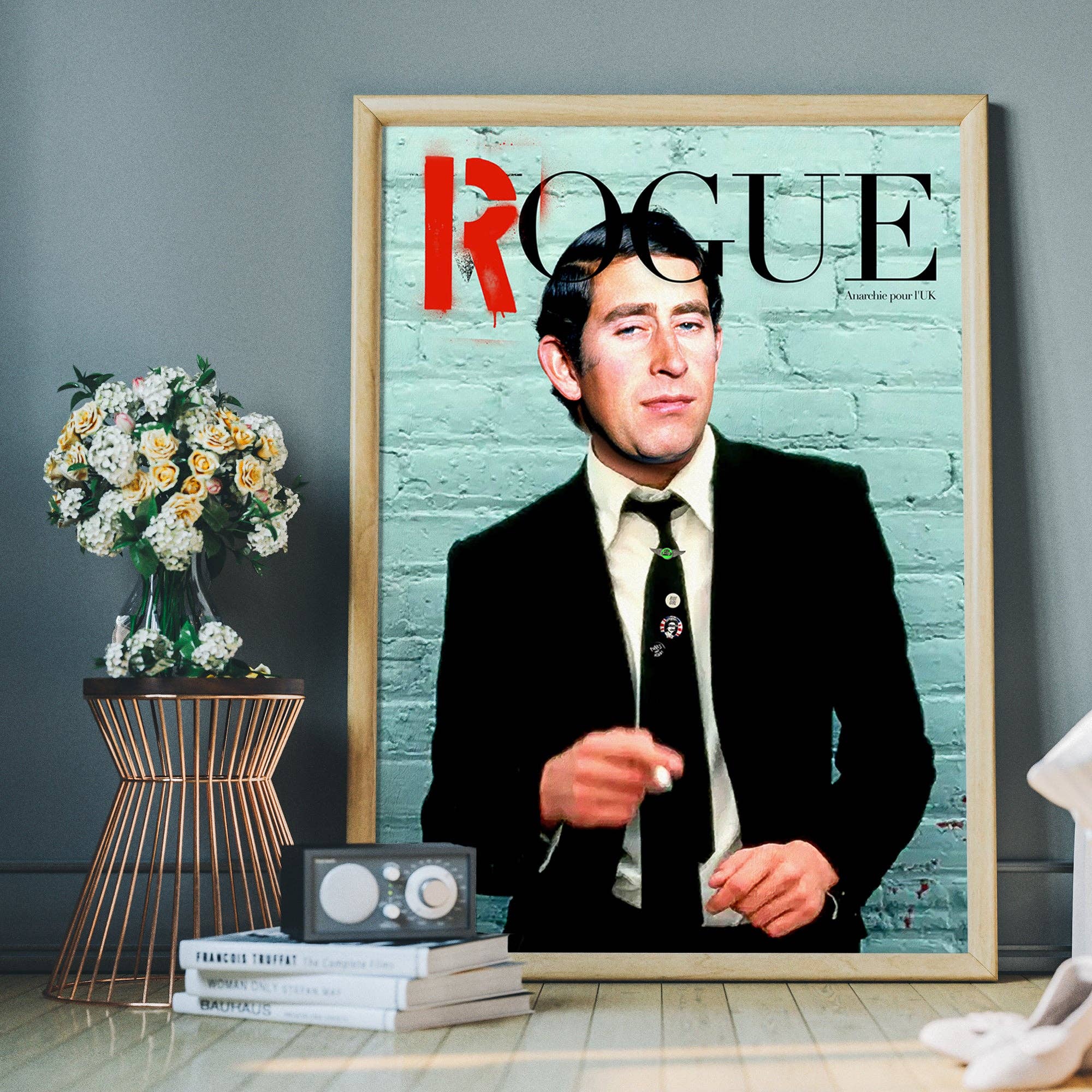 Ink & Drop – Großhandel Kunstdruck – König Charles III Rogue Print3