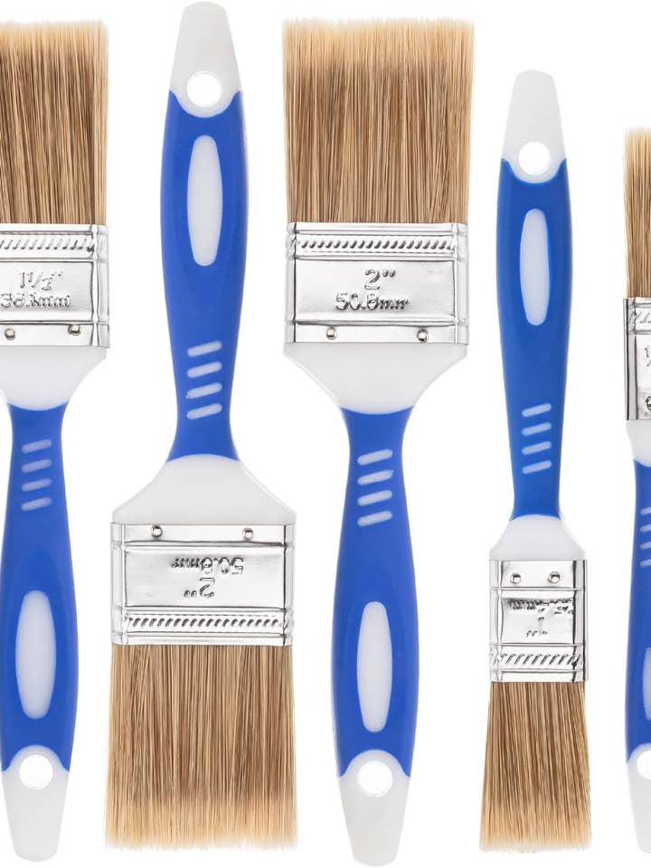 Bates- Paint Brushes for Walls, 0.5", 1", 1.5" & 2", 5 Pack for wholesale by Bates Choice