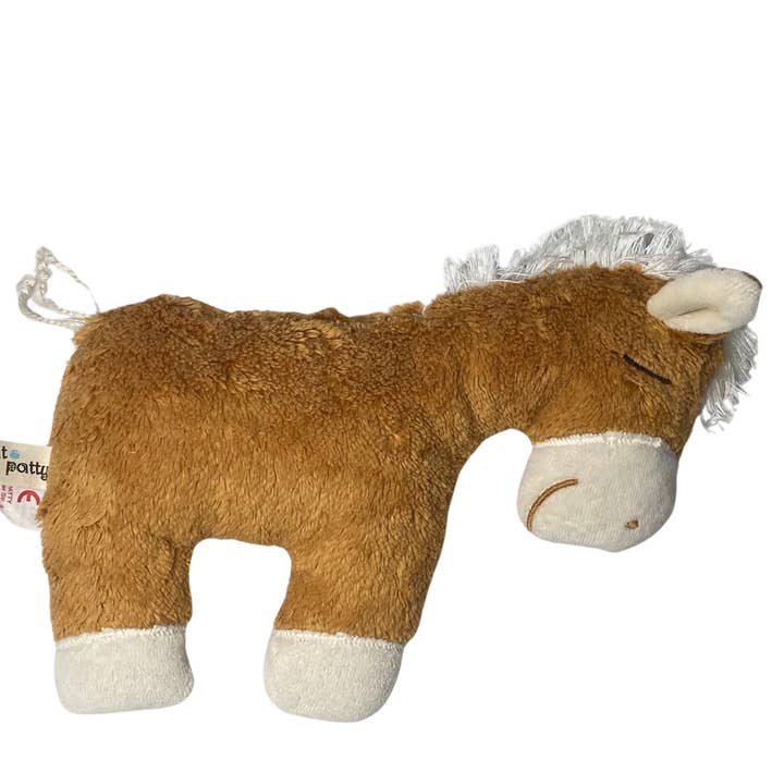 Organic eco children rattle/grasping toy “horse” /RPHM-40 for wholesale by Pat & Patty