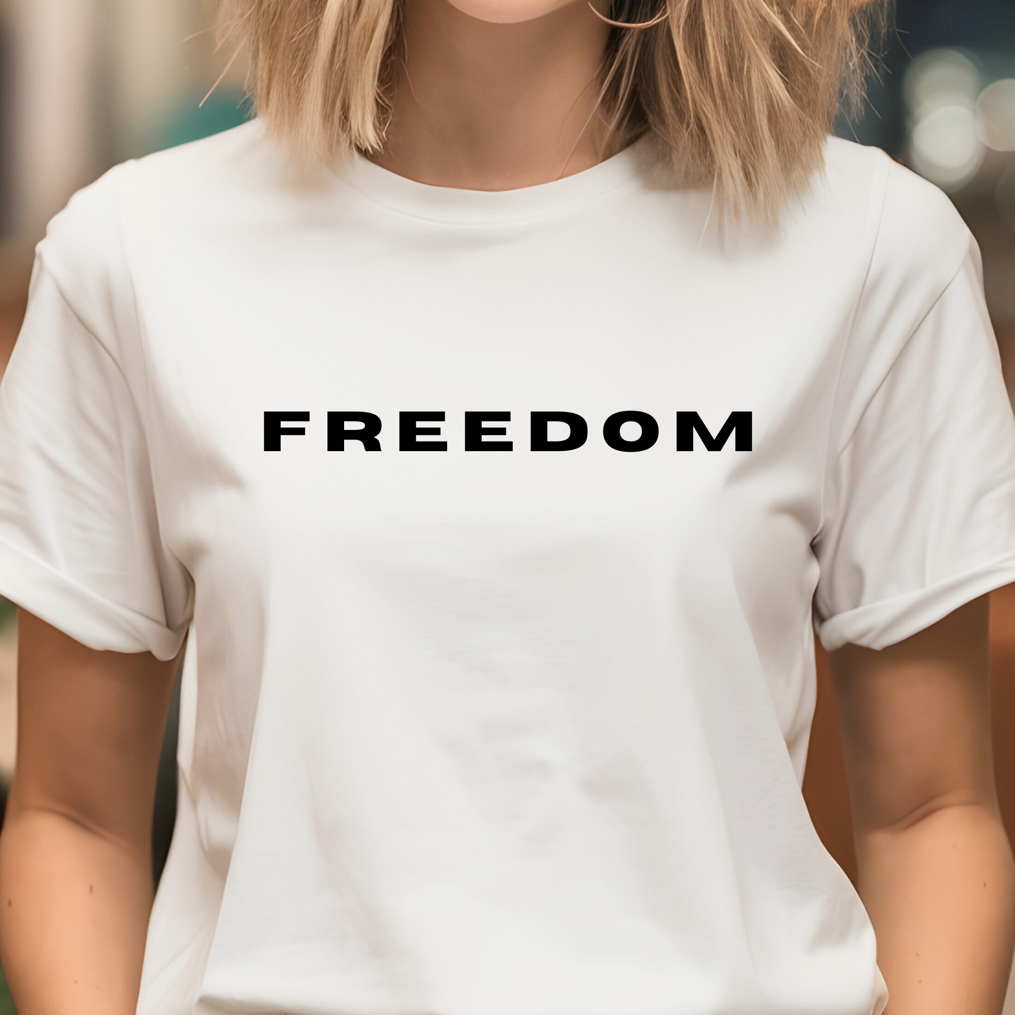 RusticPrintStudio - Wholesale Screen Printed T-Shirt - Women's - Freedom Charlie Kirk T Shirt Protest T-Shirt Activist Shirt 3