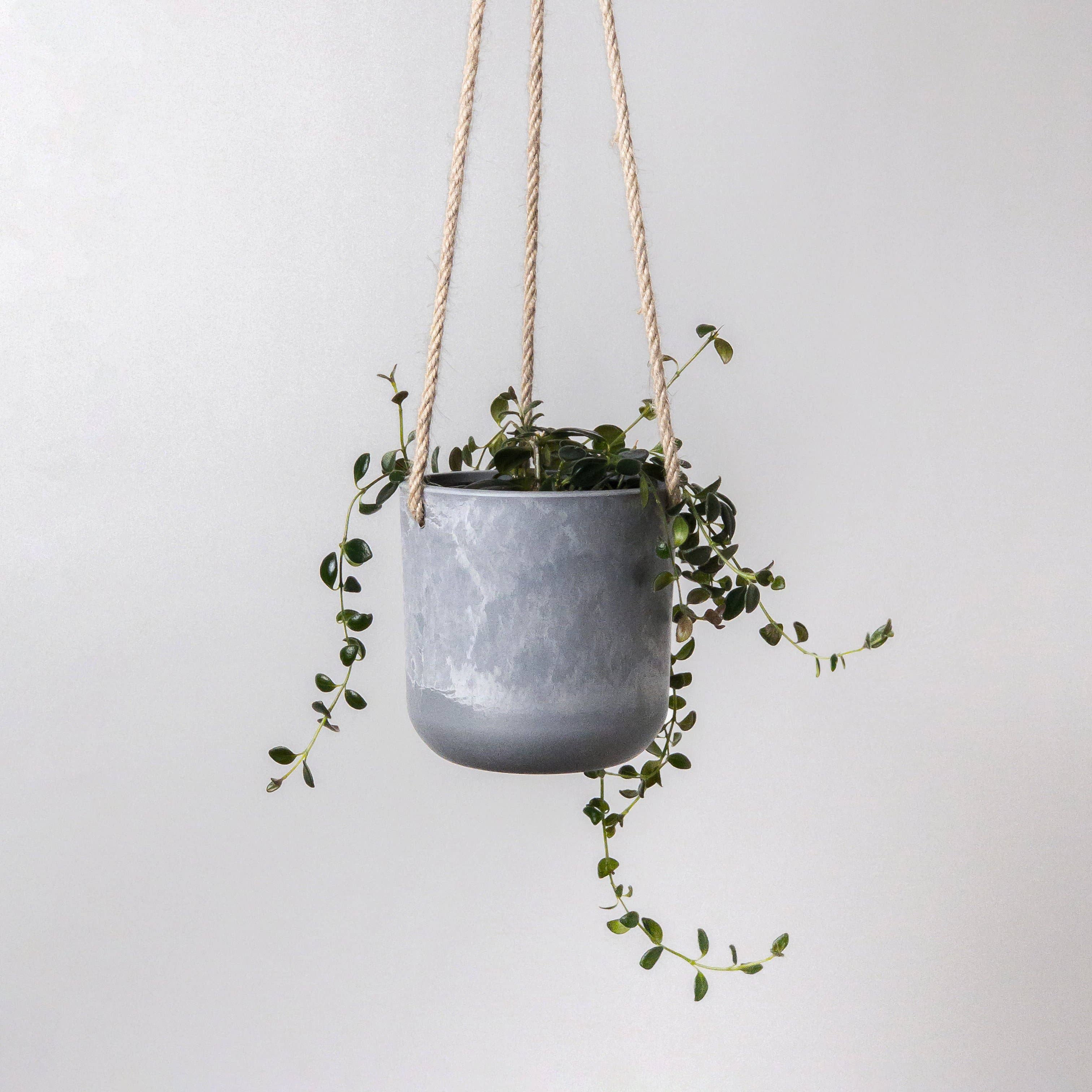 Kanso Designs - Wholesale Hanging planter - 4" Signature Stone Hanging Planter Pot4