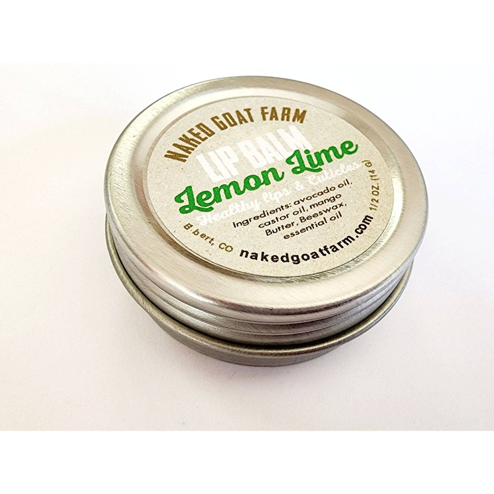 Naked Goat Farm Ltd. - Wholesale Lip Balm - Lip Balm 1/2 oz Screw Top Metal Tin13
