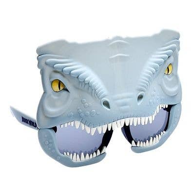 Staches solaires bleues sous licence officielle Jurassic World pour la vente par H2W dba Sun-Staches