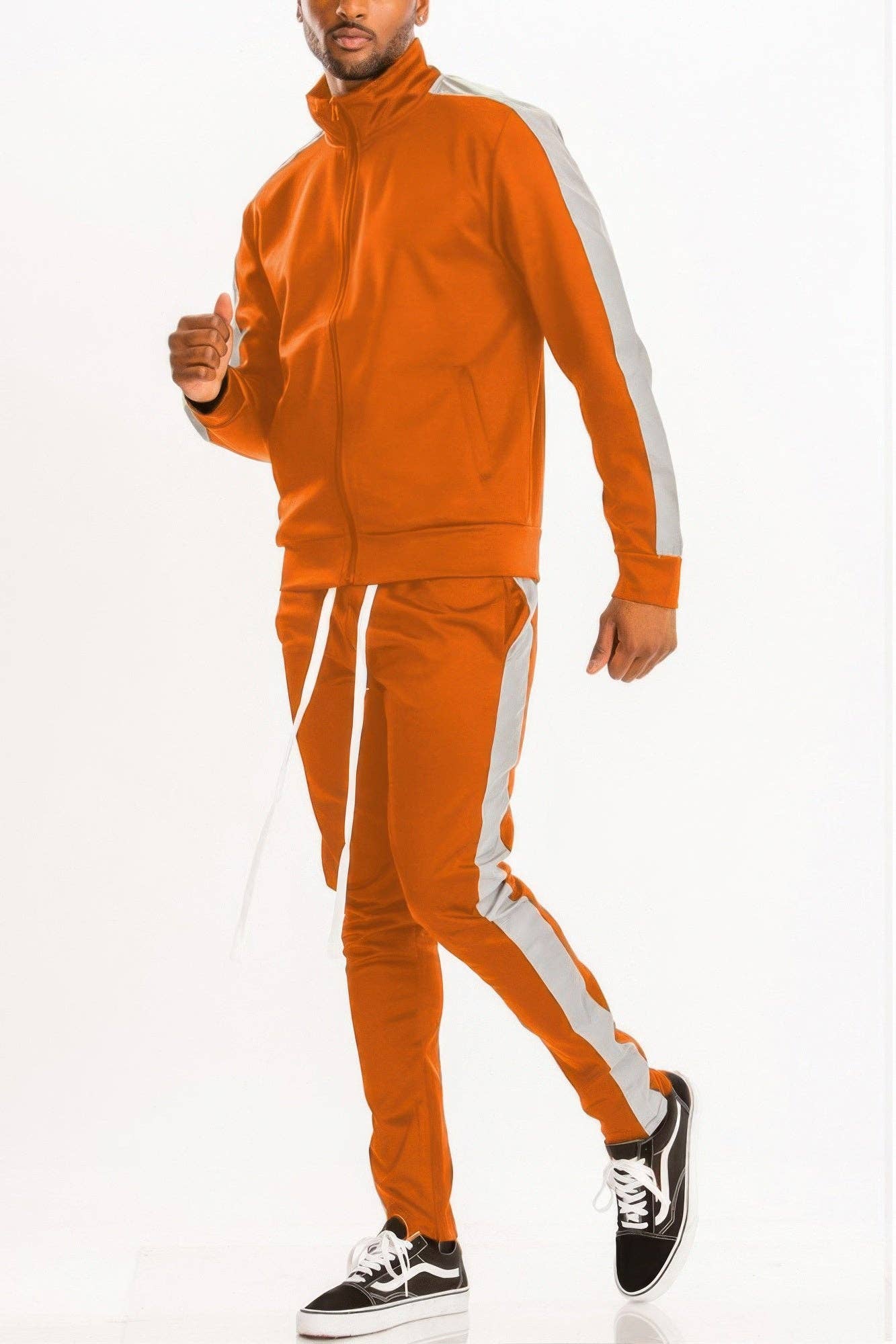 CC Wholesale Clothing – wholesale Tracksuit – Men′s – Single Stripe Track Set14