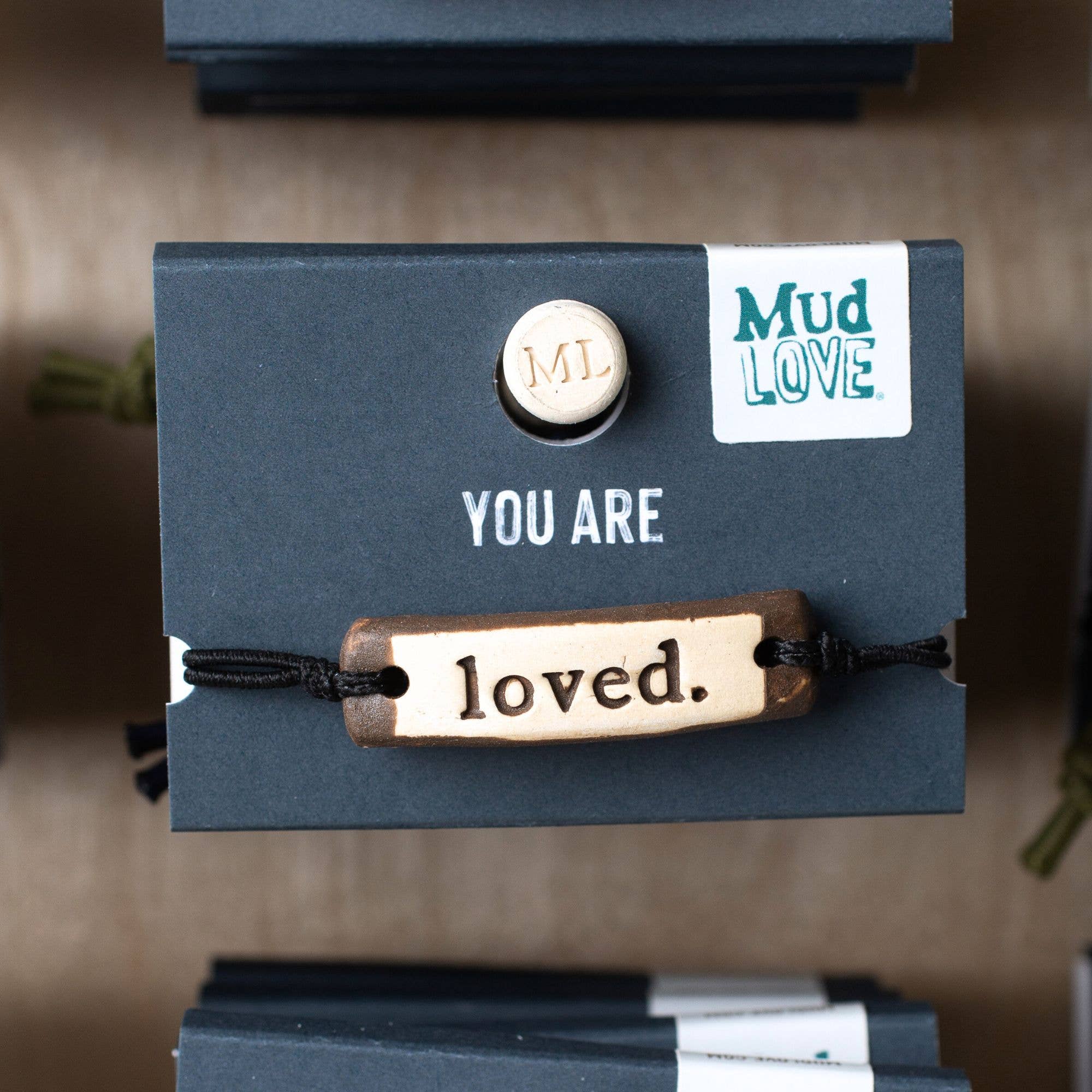 MudLOVE – wholesale Woven/braided bracelet – Loved. Ceramic Original Bracelet - Various Colors6