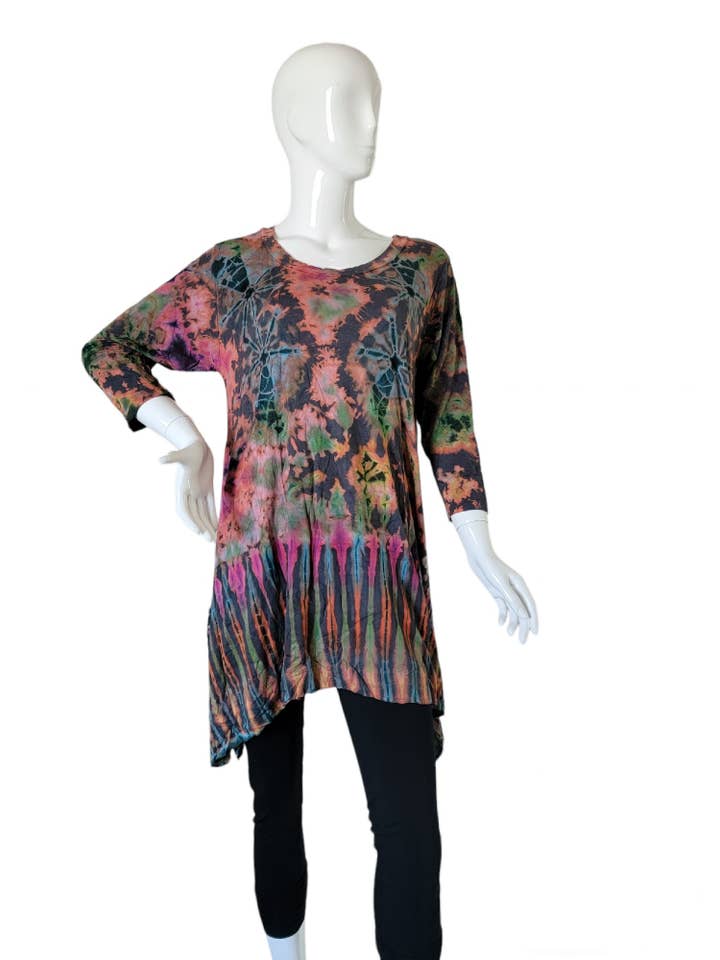 Evergreen Guardian Imports - Wholesale Tunic - Women's - TSS304B Quarter Sleeves Tunic Top