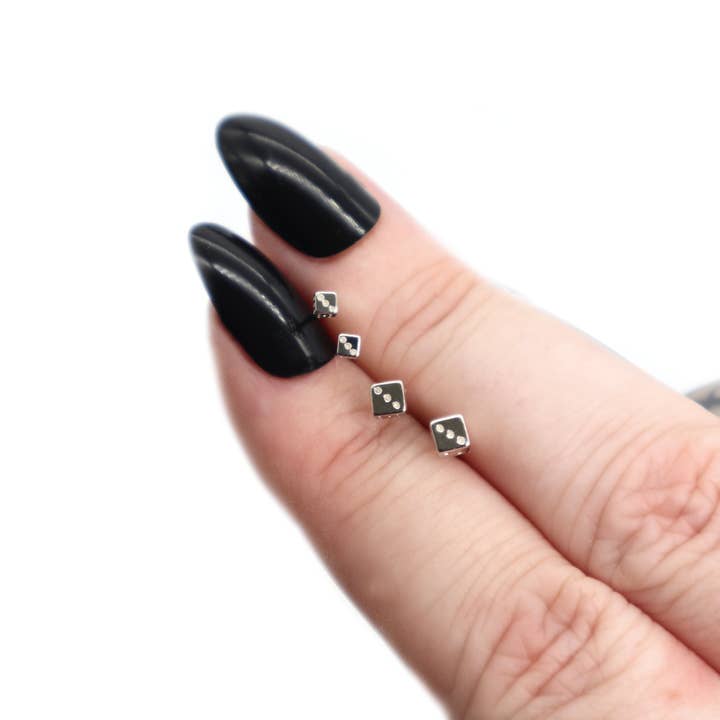 cube stud earrings for wholesale by Pour la Rebelle