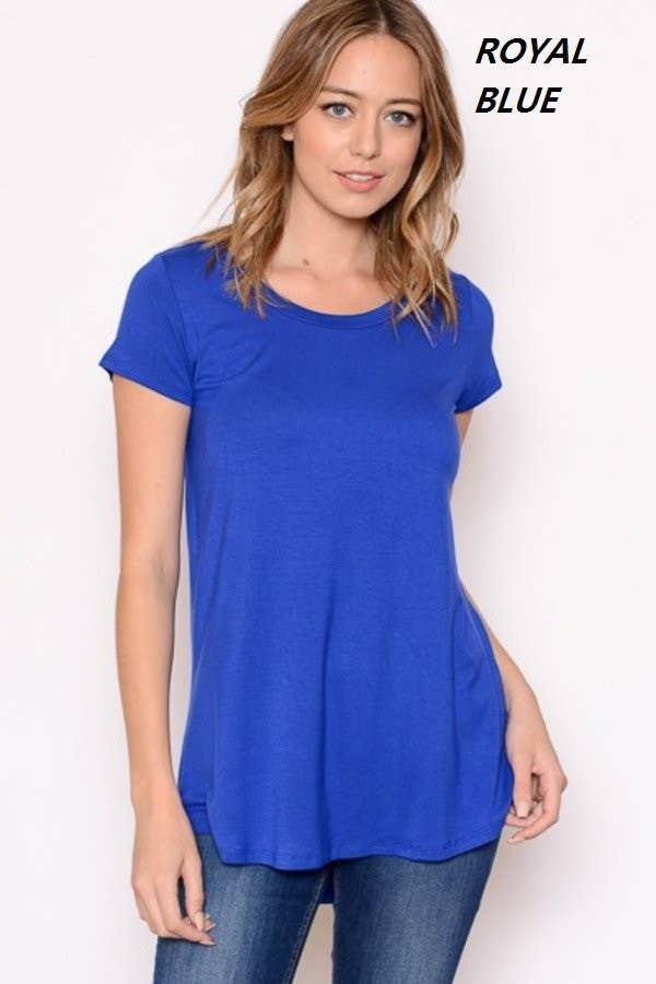 Chris & Carol Apparel - Wholesale Tunic - Women's - XJ413145T - Perfect Solid Plus Size Basic Tee Short Sleeve30