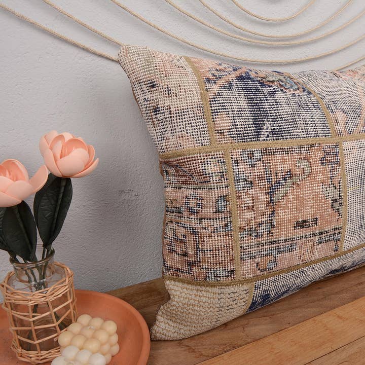 Sofa & Bank Decoratieve Turkse Oranje Patchwork Kussen voor wholesale door Kilim Pillow Decors