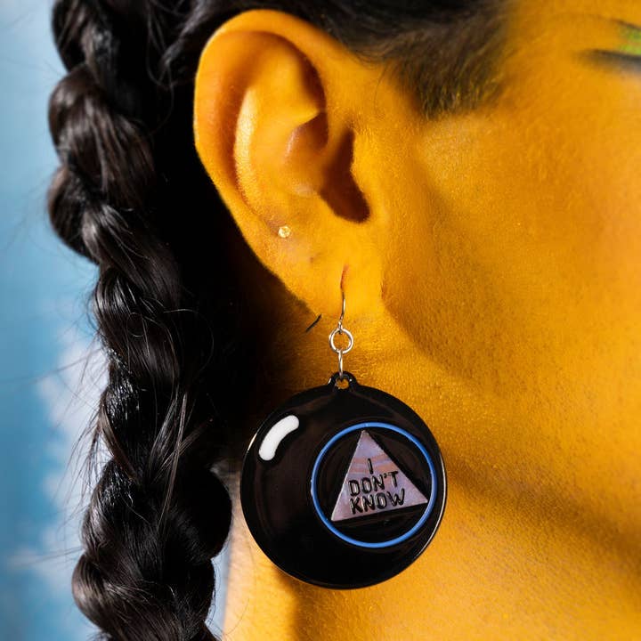 Peach Beast - Wholesale Dangle Earrings - Magic 8 Ball Earrings4