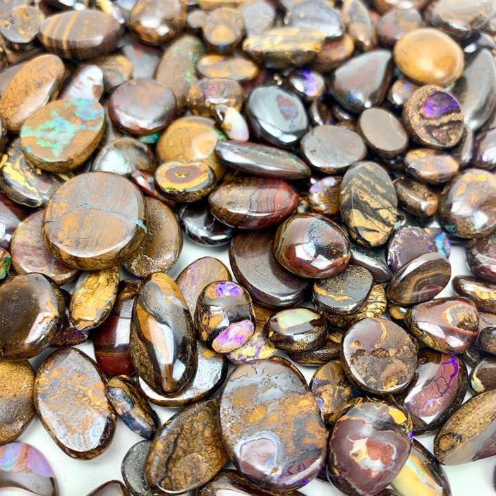 Koroit Boulder Opal | Cabochons | 10 Grams for wholesale by Pelham Grayson Rose