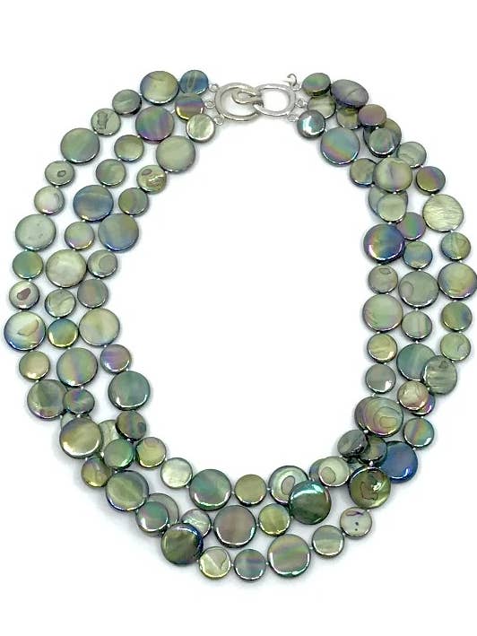 252014B - Collier Mousse 3 Brins Nacre pour la vente par Sea Lily
