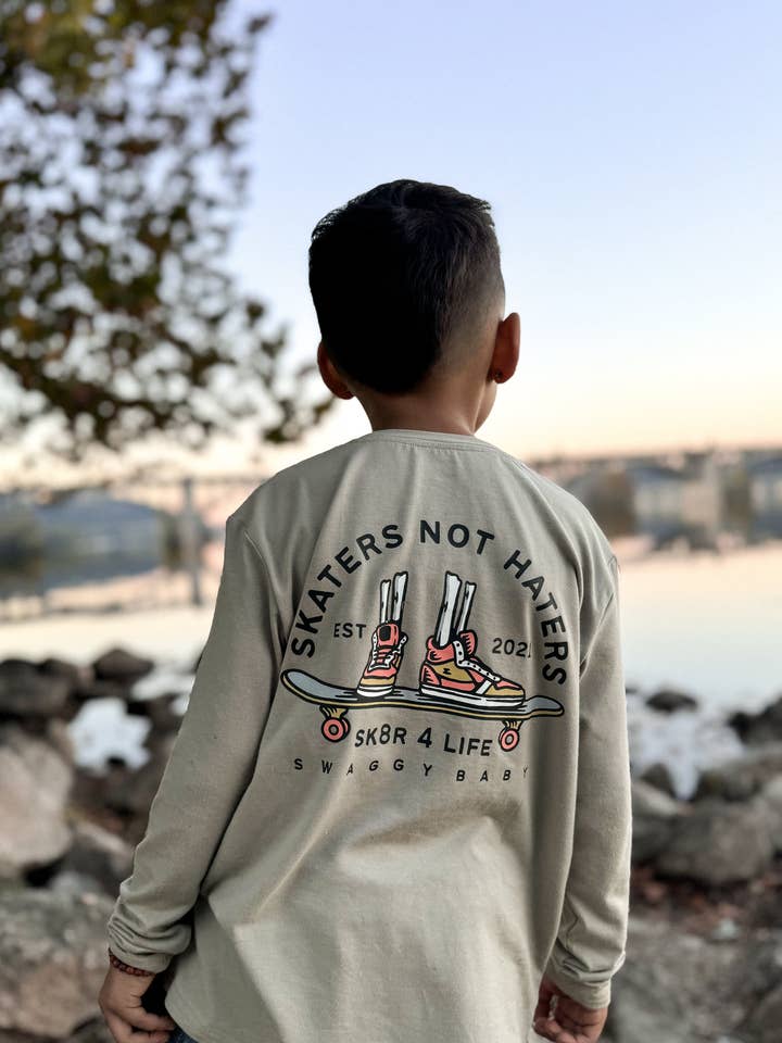 Skaters not haters for wholesale by Swaggy Baby Apparel