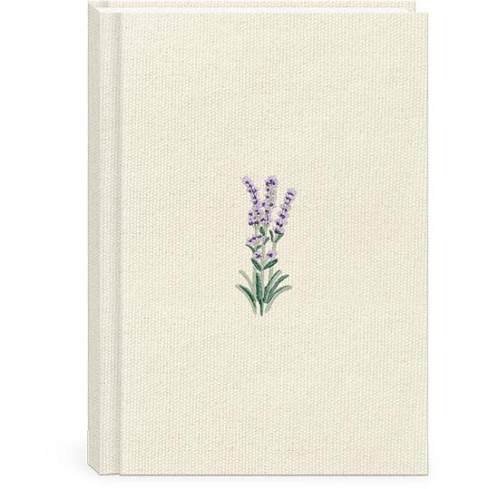 DELICATE FLORAL CREAM HARDCOVER RECYCLED JOURNAL for wholesale by Punch Studio