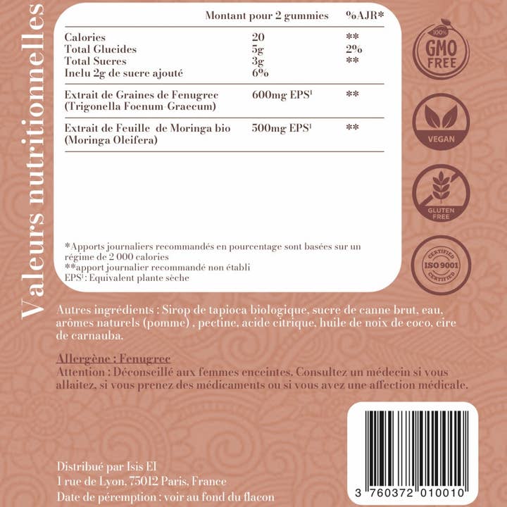 Isis Superfood - Vendita all'ingrosso Vitamine/integratori orali - MILK BOOST, aumento della lattazione5