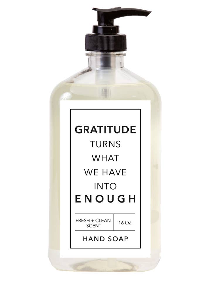 16 oz Gratitude Hand Soap for wholesale by Freedom Studios