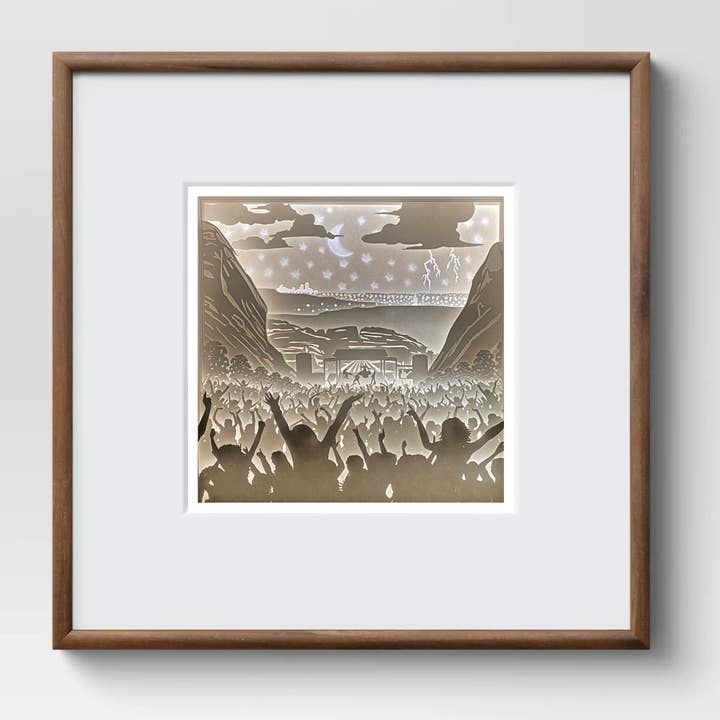 Red Rocks Amphitheatre Concert Print for wholesale by Daydreams and Joy