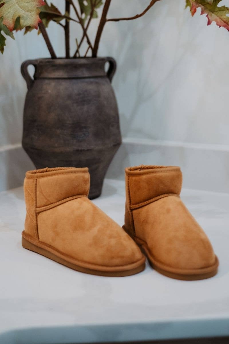 Chestnut Chesnut Fur Mini Ankle Boots for wholesale on Faire3