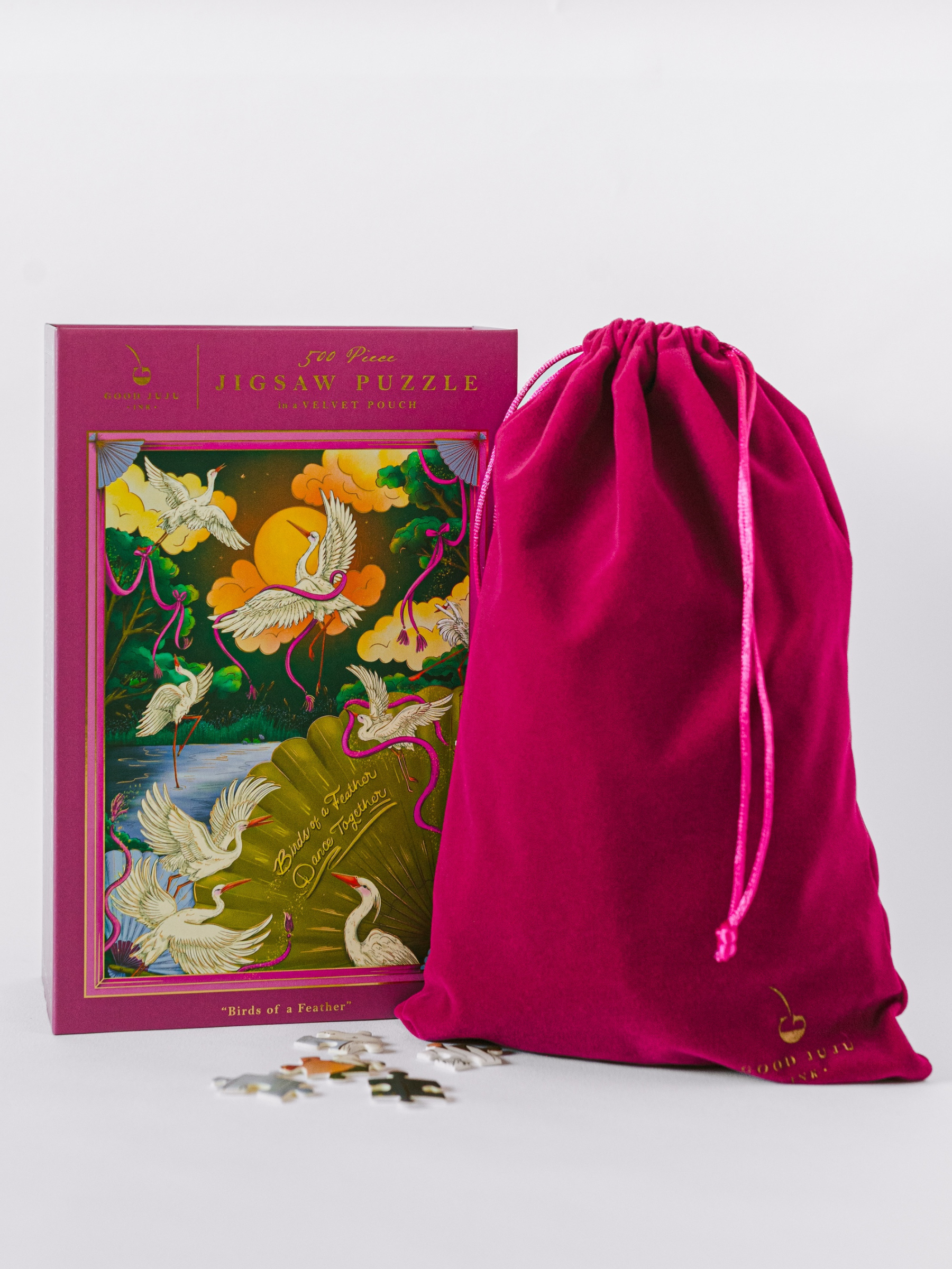 Good Juju Ink – wholesale Pussel - Vuxen – Fåglar av samma fjäder 500-bitarspussel1