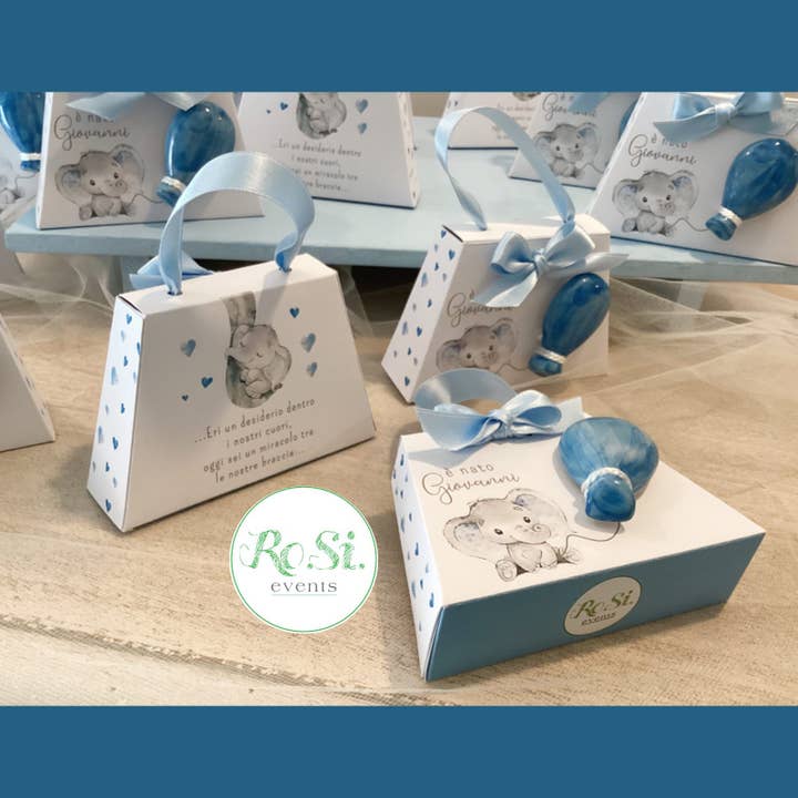 Pastel Confetti Holder Bag + Handmade Ceramic Balloon for wholesale on Faire2