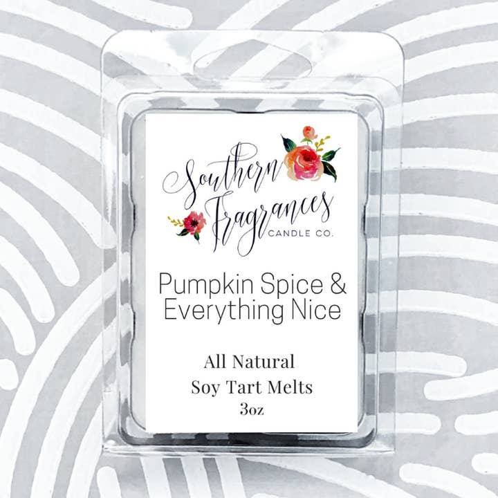 Pumpkin Spice and Everything Nice Soy Tart Melt for wholesale by Southern Fragrances